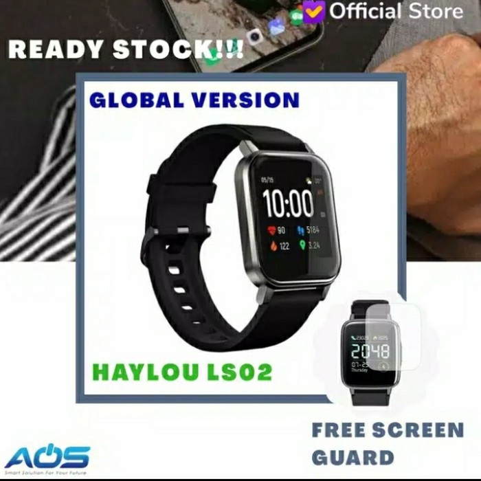 Jual Smartwatch Xiaomi Haylou LS02 Amazfit Killer Smart Watch Update LS01 -  LS02 Indonesia|Shopee Indonesia