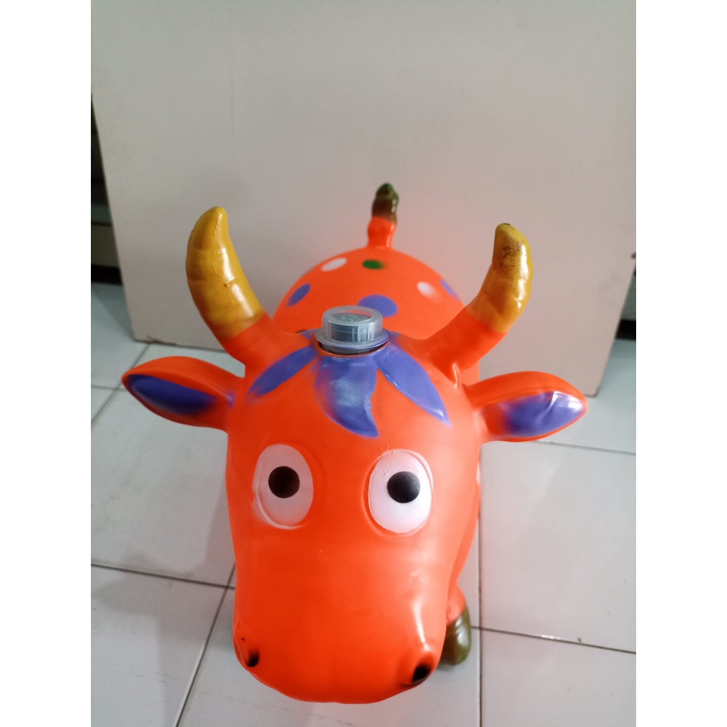 Animal Jumping/ Mainan Anak Karet / Kuda Sapi karet PREMIUM TOYS