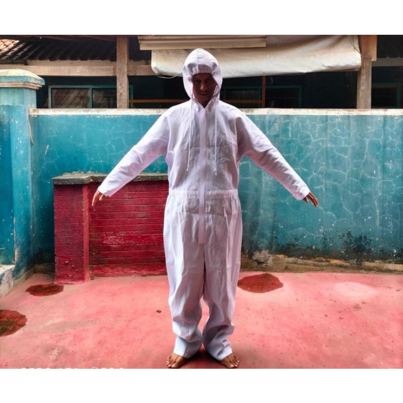 APD spunbond 75 GSM tebal medis anti air non woven anti virus hazmat baju covid19 alat pelindung dir