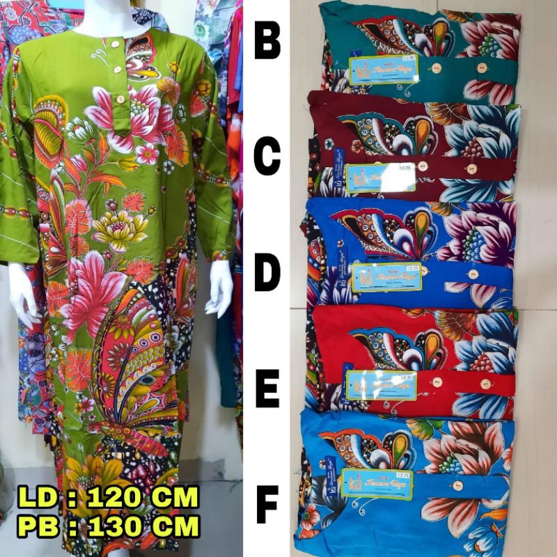 Daster kencana ungu lengan panjang/label biru/Busui/original