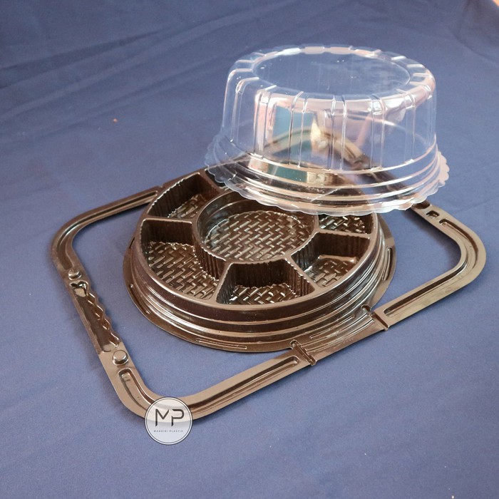 HOT - NEW MIKA TUMPENG MINI GAGANG SEKAT 8 COKLAT /TUMINI DAPUR SOLO -50PCS