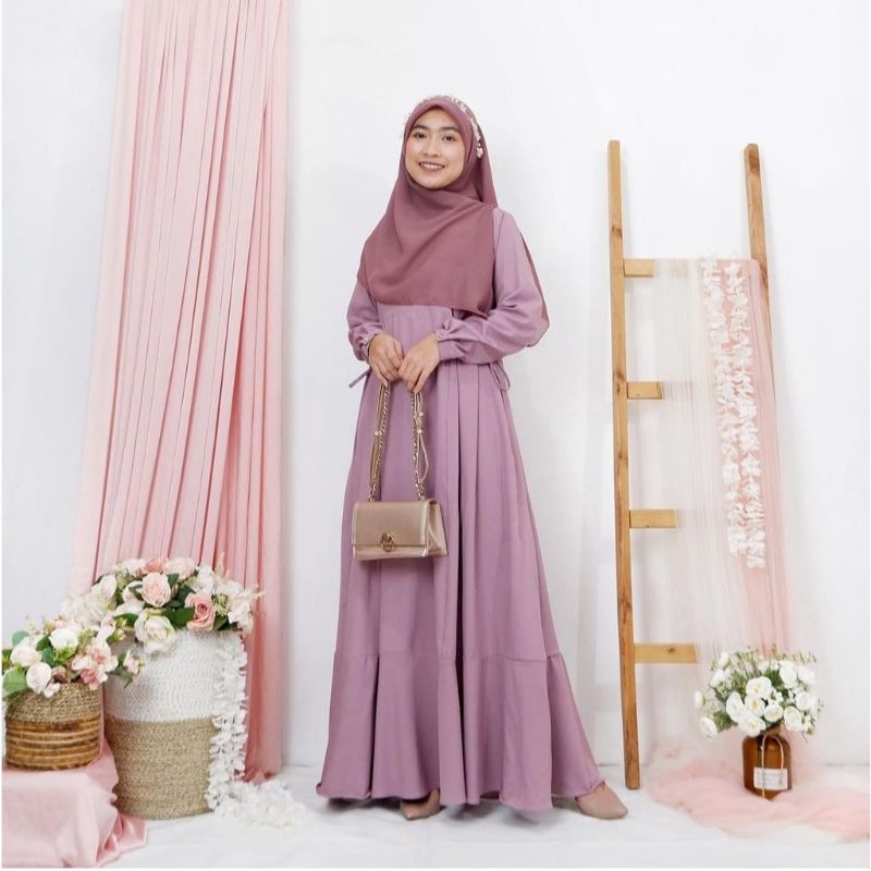 GAMIS WANITA || Gamis shakila || gamis polos