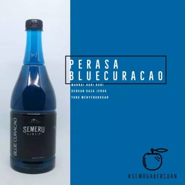 

Sirup BLUE CURACAO / 1.000ml / Semeru / Murah /Enak / Syrup