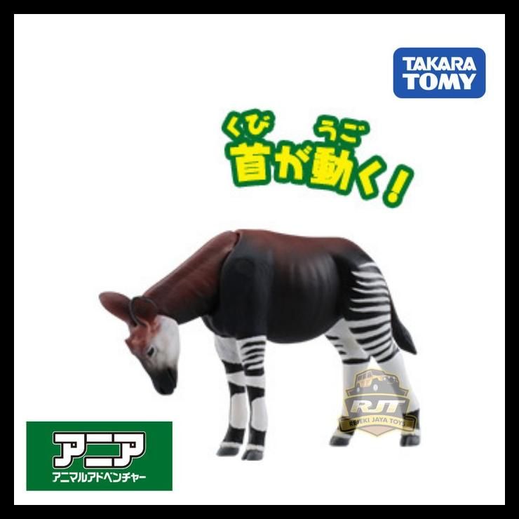 TERBARUU Takara Tomy Tomica Animal Ania AS-27 OKAPI (Animal Figure) Mainan TERBARU