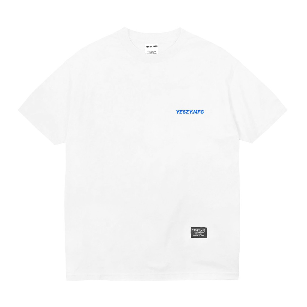 YESZY.MFG Tshirt White Massive F Blue