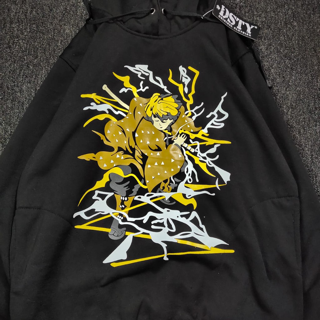 Jaket Kimetsu No Yaiba Zenitsu Hoodie Sweater Terbaru Terlaris