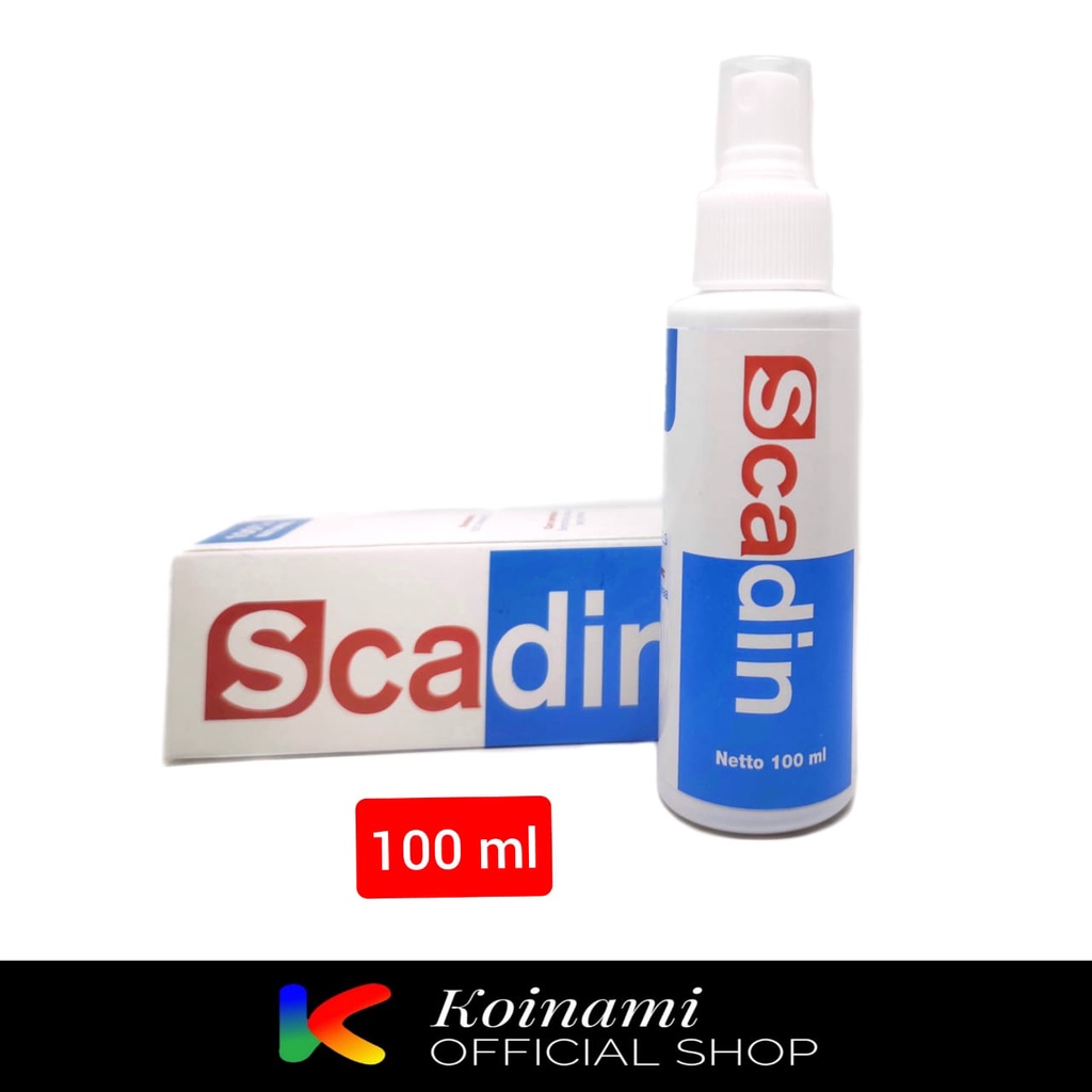 SCADIN SPRAY 100 ml SCABIES, DEMODEX, EKSIM, KUDIS, KORENG UNTUK KUCING ANJING HEWAN LAINNYA