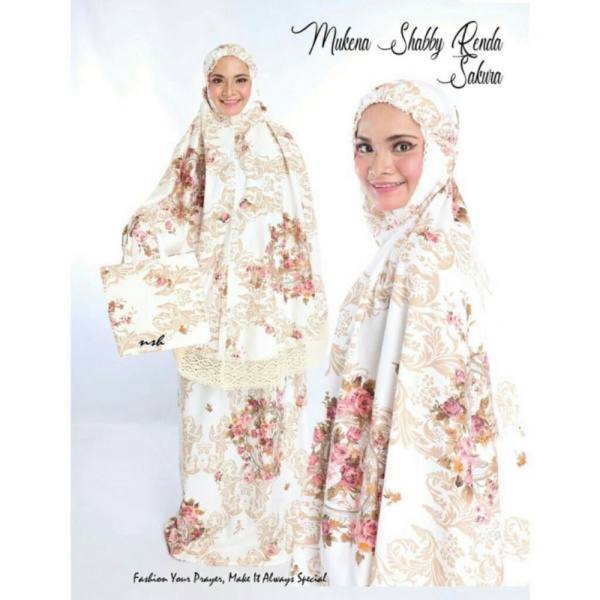36 MUKENA SHABY SAKURA RENDA RAJUT MURAH HARGA GROSIR Berkualitas