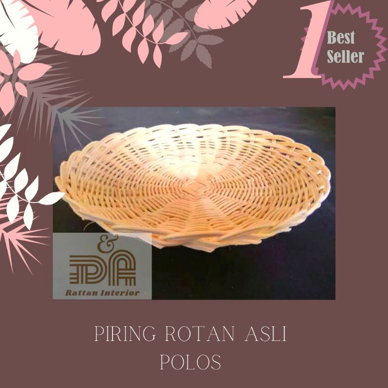 Piring Rotan Asli #Piringrotan