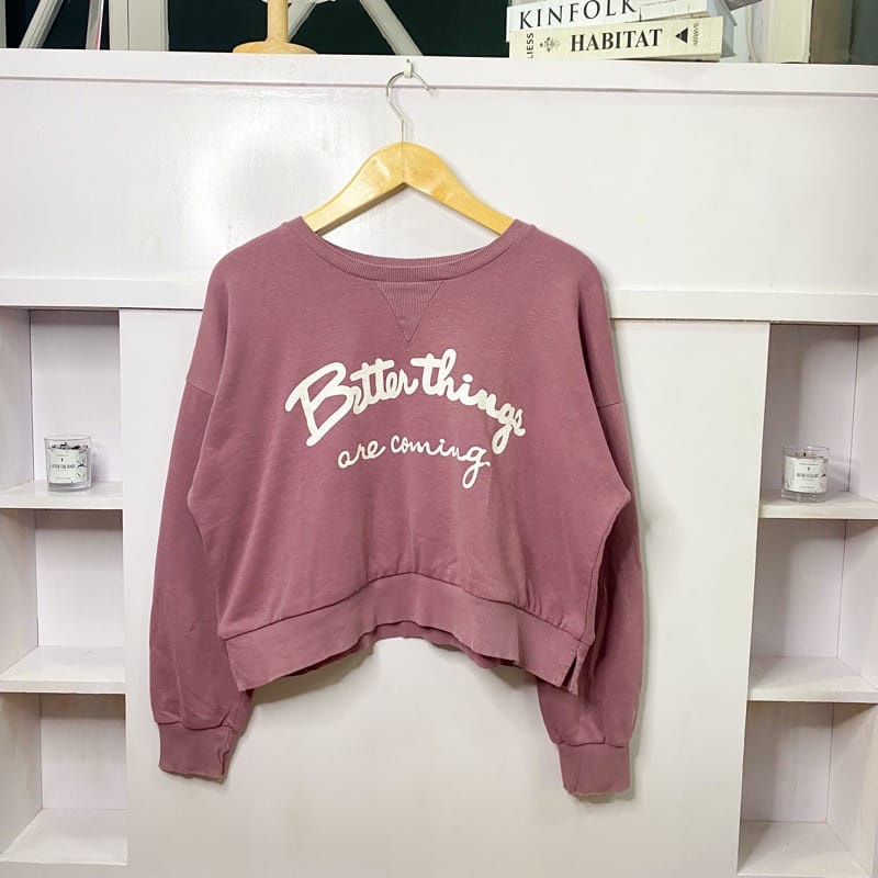 BETTER THINGS ARE COMING CROP SWEATER (PS)