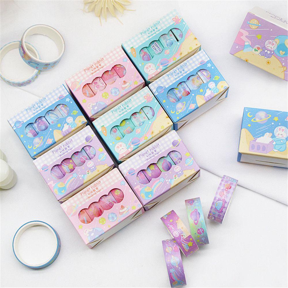 Pineapple 4Rolls /box Washi Tape Set Alat Tulis Sekolah Scrapbooking