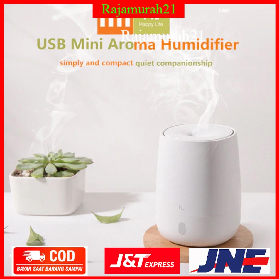 Happy Life Air Humidifier Aromatherapy Oil Diffuser RGB Light 120ML - HL-EOD01 - White