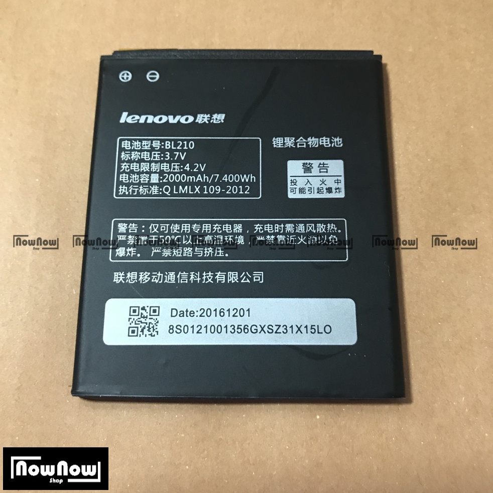 Baterai Lenovo A656 - A658T - A750E - A766 - A770E - S650 - S658T - S820 - S820E BL210 Batre Batere Batrai Battery HP Handphone