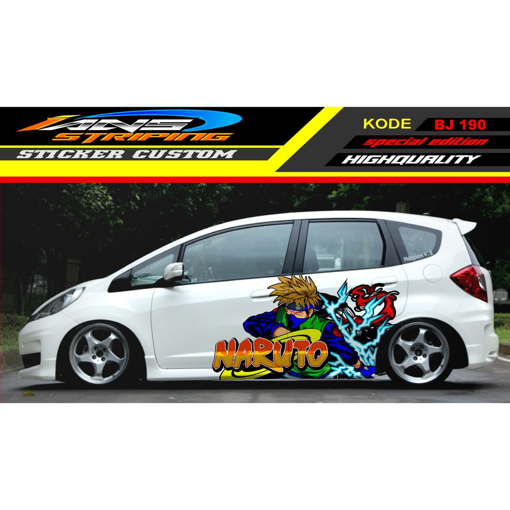 STICKER MOBIL HONDA JAZZ / DECAL STICKER MOBIL HONDA JAZZ , BRIO AGYA / STICKER MOBIL