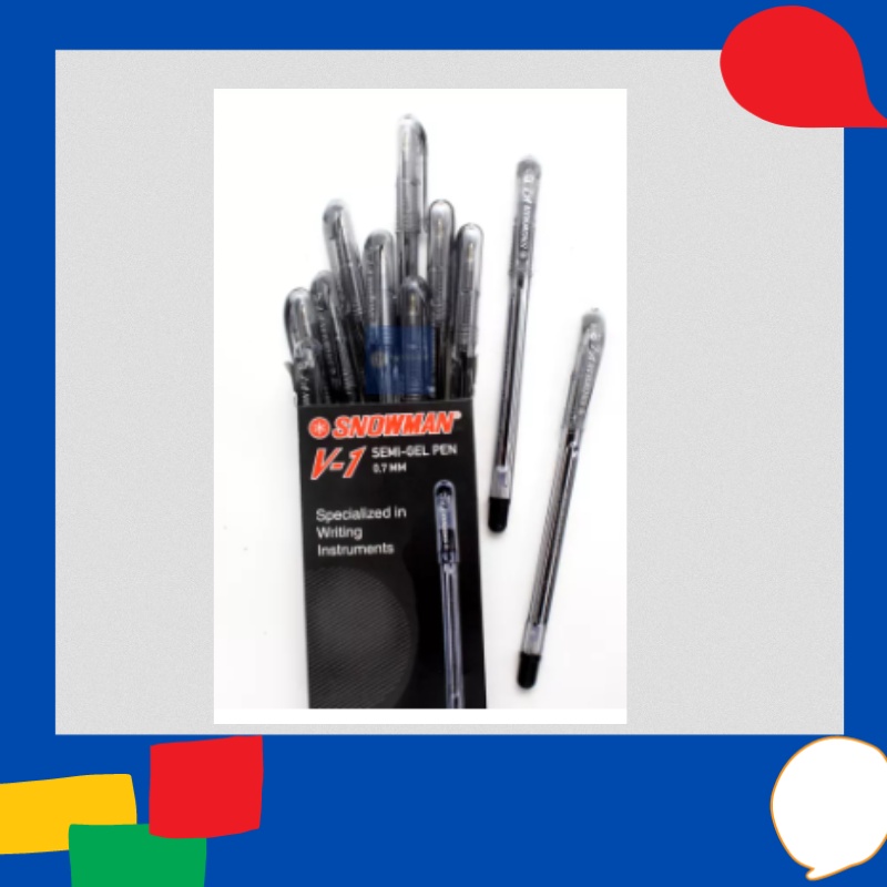 

[Alx] Ballpen V1 snowman hitam