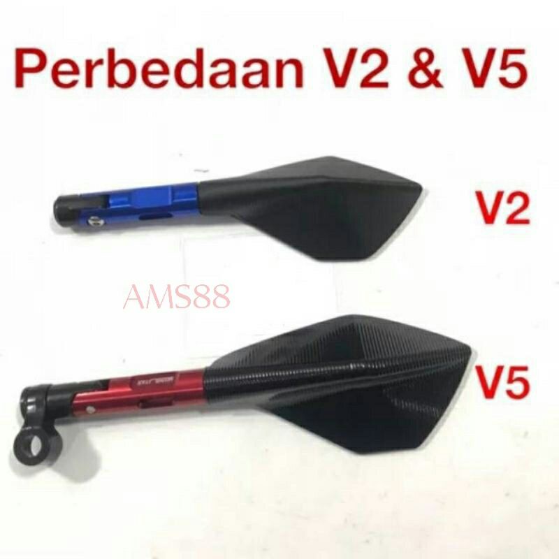 Spion Tomok Spion Motor full Cnc Variasi V2-V5 Universal Semua Motor