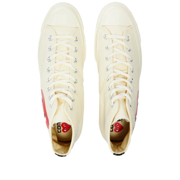 Converse x CDG Play high White 100% Authentic