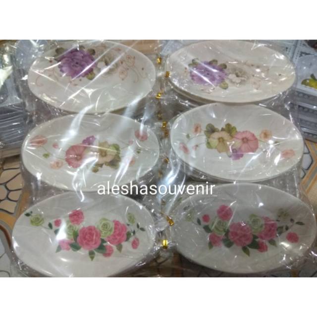 Souvenir pernikahan mangkok perahu besar kemas plastik isi 50pcs {mangkok melamin}