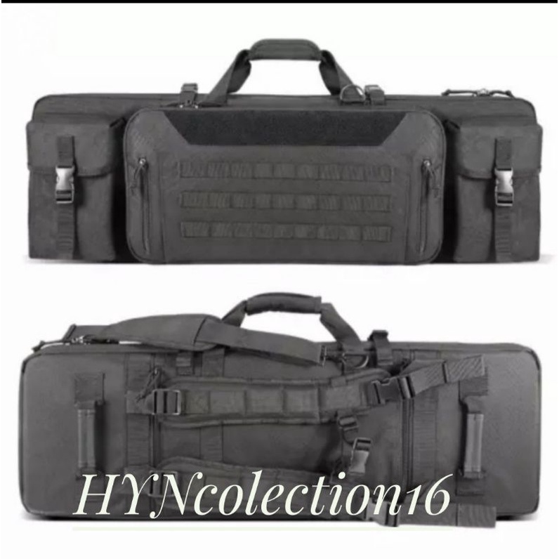 Tas Senjata Laras Panjang 2 Compartment Airsofgun 80 Cm-Black