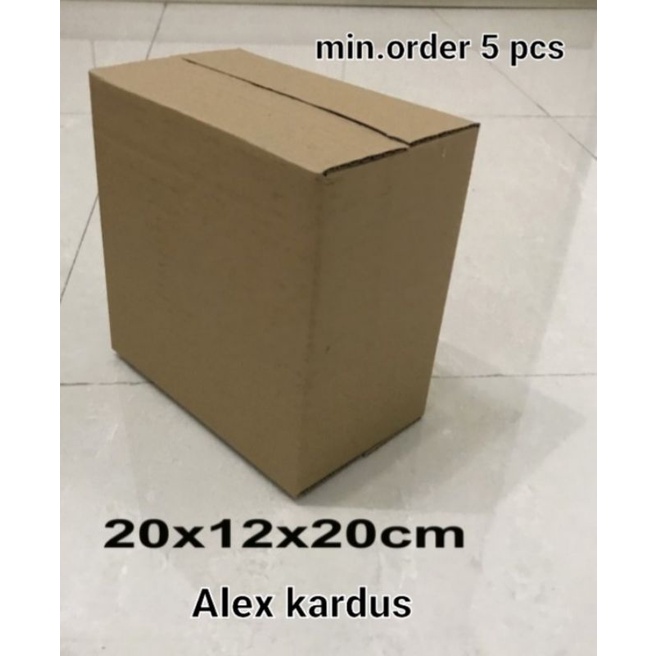 

Kardus / box / uk. 20x12x20 cm / karton packing polos baru ST