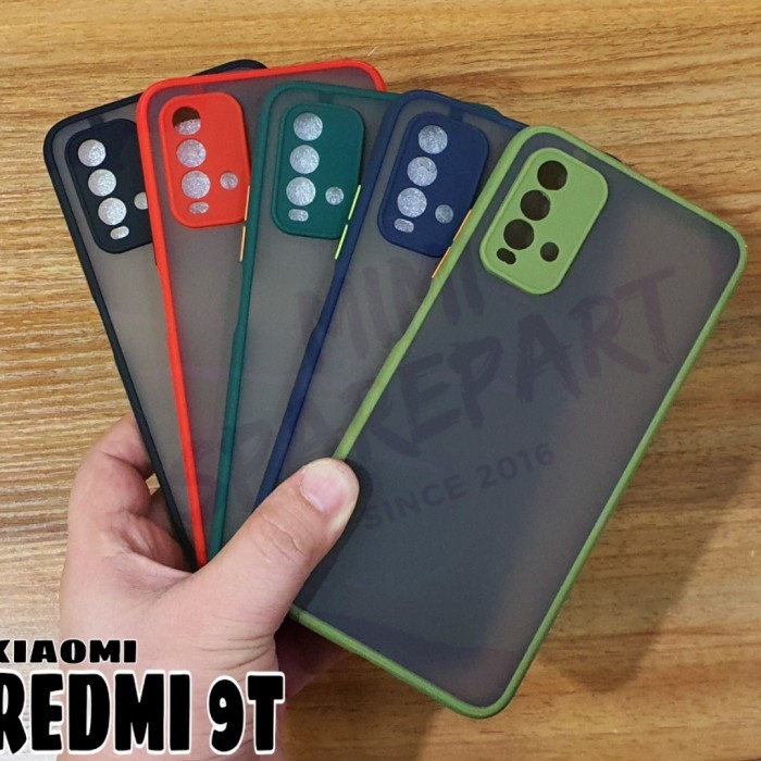 (COD) Case HP Redmi 9T Dove + Kamera Matte Fuze Macaron Kondom CasinG 040821MM