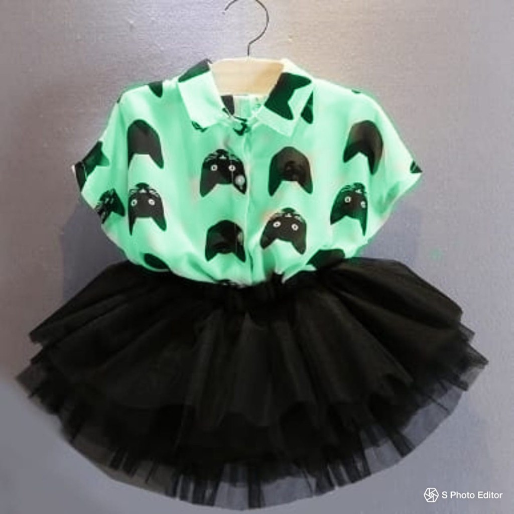 SETELAN CATTY KIDS / SETELAN ANAK PEREMPUAN / SETELAN ANAK KECIL / SETELAN BAJU DAN ROK ANAK