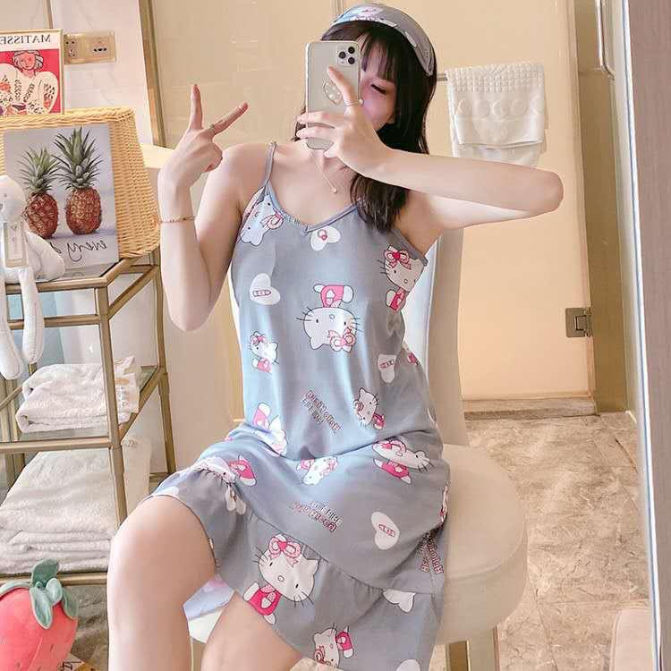 𝐄𝐁𝐒 ✅ PW062 Piyama Baju Tidur Wanita Women Tebal Motif Premium Lucu Imut Import COD