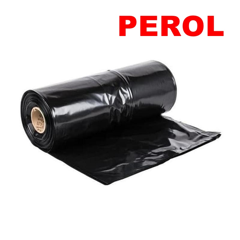 Plastik Mulsa Perol Hitam Perak termurahLebar 80cm - Tebal 0.03mm / sawah kebun tanah hitam perak pa