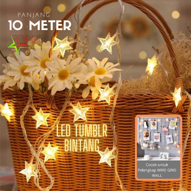 LAMPU led Bintang Lampu tumblr twinkle light dekorasi kamar hias ruangan lampu kerlap kerlip disco