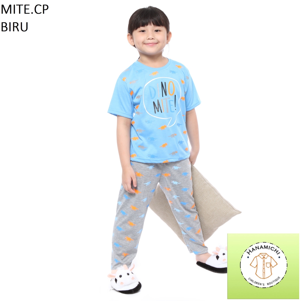 Hanamichi MITE.CP Setelan Baju Tidur Anak Lengan Pendek