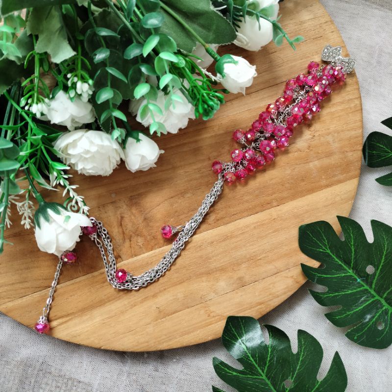 Syaira brooch / bros dagu juntai panjang-Fanta