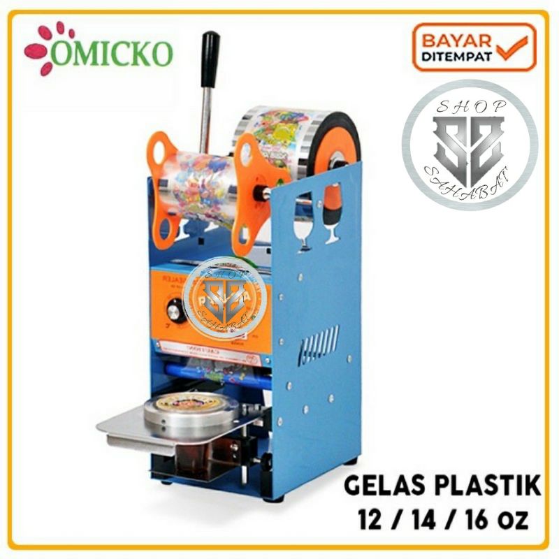 CUP SEALER MESIN PRESS GELAS PLASTIK OMICKO ORIGINAL