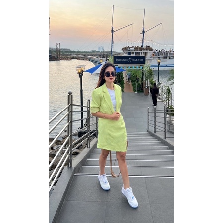 One Set Blazer crop & Rok Lime