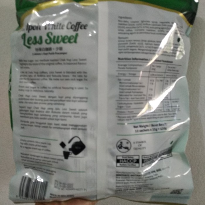 

ge01fgf Chekhup 3 In 1 Ipoh White Coffee Less Sweet Ds20X11