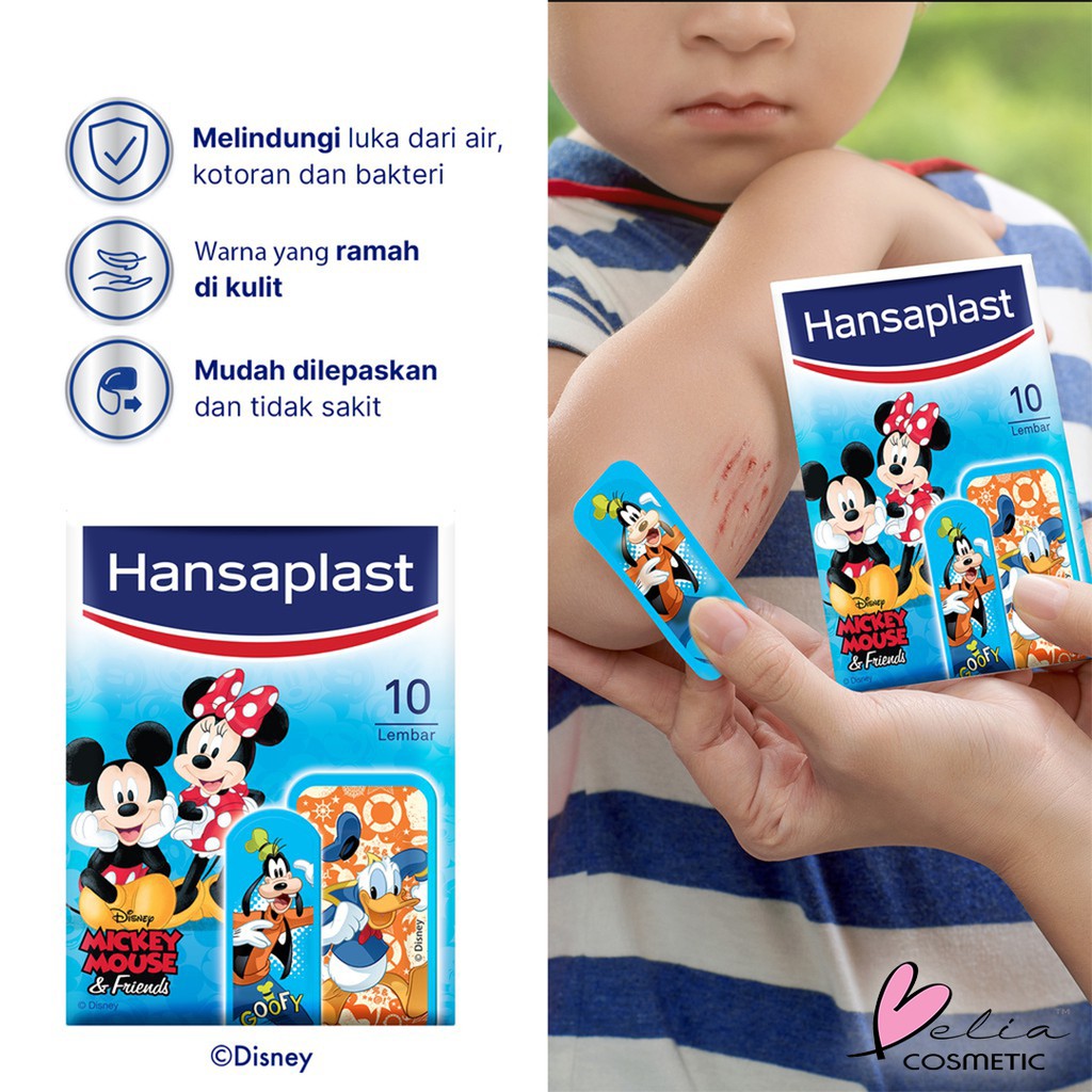 ❤ BELIA ❤ Hansaplast Junior Kid isi 10 Lembar Fun | Princess | Mickey Mouse | Star Wars 10'S | Plester Anak