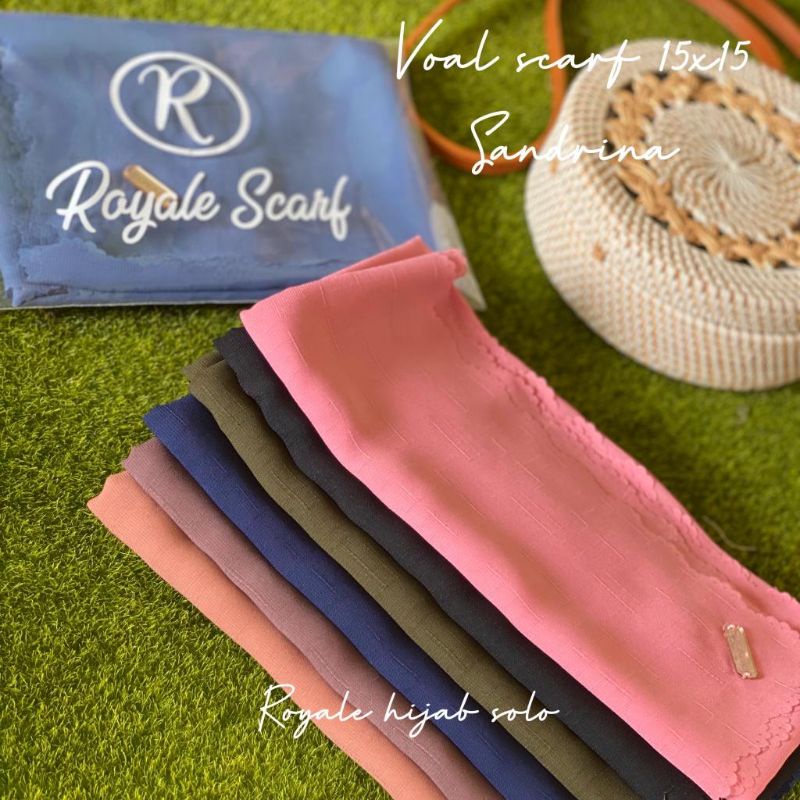 Hijab voal sandrina segiempat sahara by Royale scarf