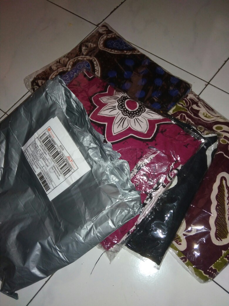 Daster Kencana Ungu Batik - Daster Lengan Panjang Murah Produsen Daster Abstrak Remekan Pekalongan