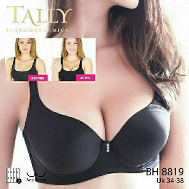 PALING MURAH ! BH BRA 8819 TALLY BUSA TEBAL POLOS MEREK TALLY - BH PENGANGKAT PAYUDARA - MEMBESARKAN PAYUDARA - BH PUSH UP TALLY - BH BUSA SEDANG - PAKAI KAWAT ADA KAWAT - KAIT 2 CUP B - SIZE 34 36 38