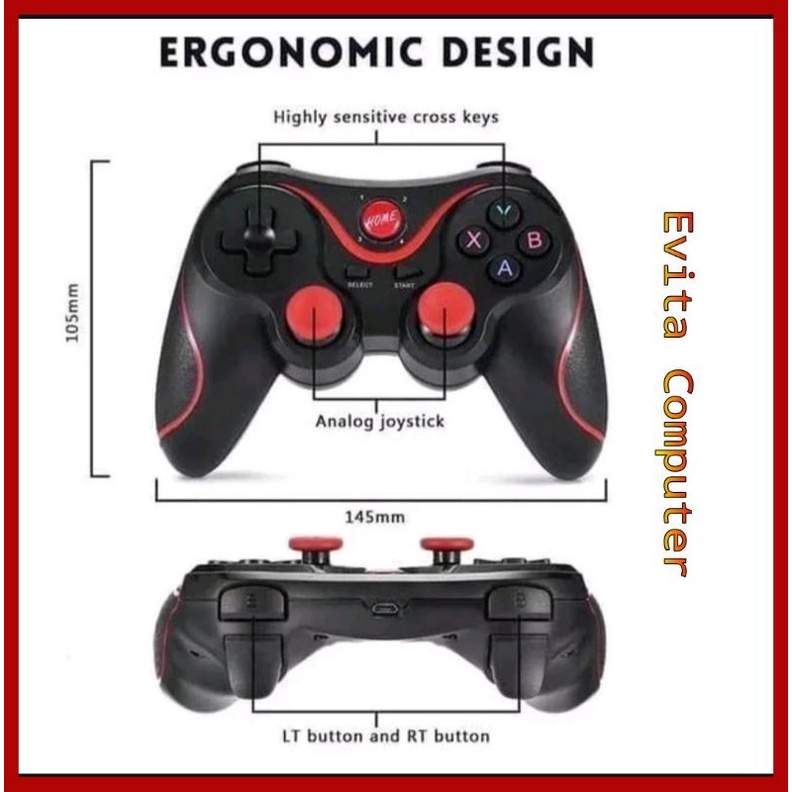 Stick Game Pad Bluetooth Contoller For Android With Holder