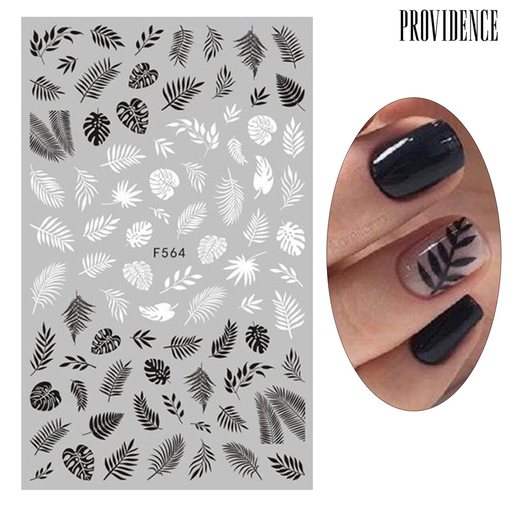 Providence Nail Sticker Self-Adhesive Long-lasting Multi-functional Abstract Lady Face Avocado Color 3D Nail Sticker for Girl