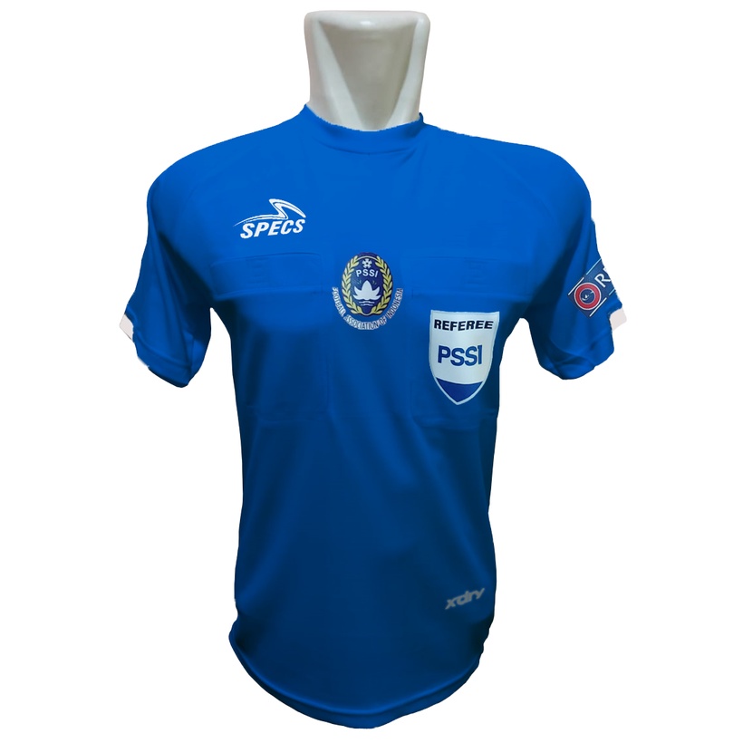 BAJU WASIT/REFEREE SPECS  MODEL 2022 (3 LOGO/ PATCH  PSSI -  REFEREE -  RESPECT)