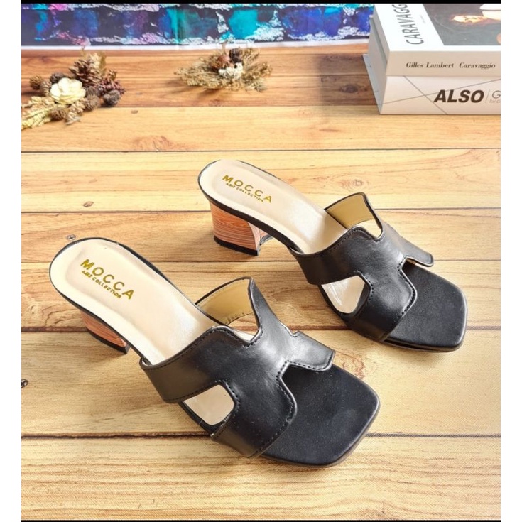 ABBUSHOES  ML 22 Sandal hak tahu wanita terbaru 5cm 36/40