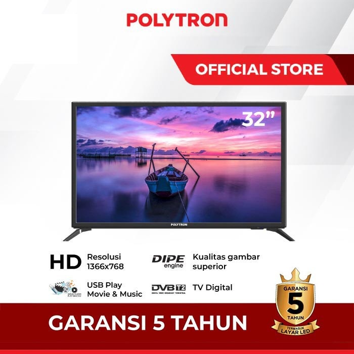 Led Tv Poltron 32 inch 32inch PLD32V1853 PLD 32V1853 USB Movie Digital DVB T2