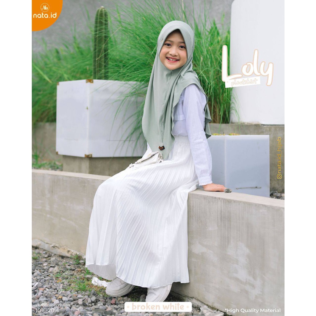 Rok Plisket Anak Loly Pleatskirt KIds by Nata.id hijab