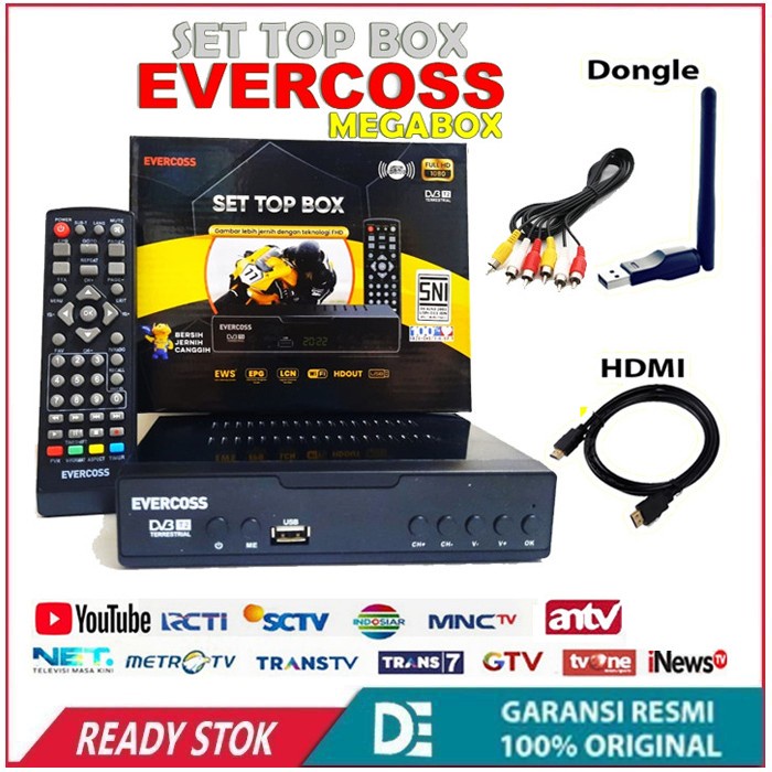 Stb Set Top Box Evercross Max Pro STB Tv Digital New DVB T2 MAX Pro