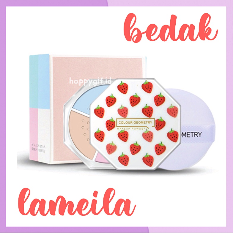 LAMEILA Bedak Mutiara Vitamin E Pengontrol Minyak Pada Wajah Menjadi Lebih Halus Dan Terlihat Sempurna Powder  LA115