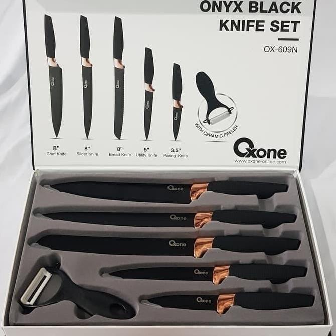 

Pisau Set Oxone / Onyx Black Knife Set - Ox 609N 9Nwxdxu83W