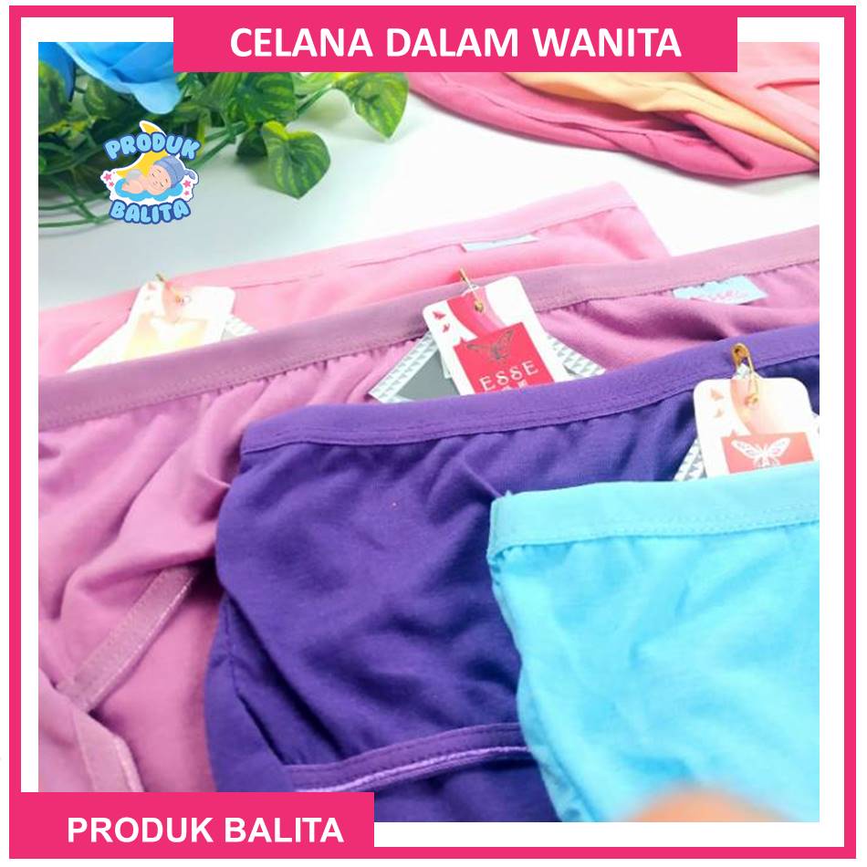 Celana Dalam Wanita Dewasa Motif Polos CD ESSE Perempuan Dewasa Ukuran L XL