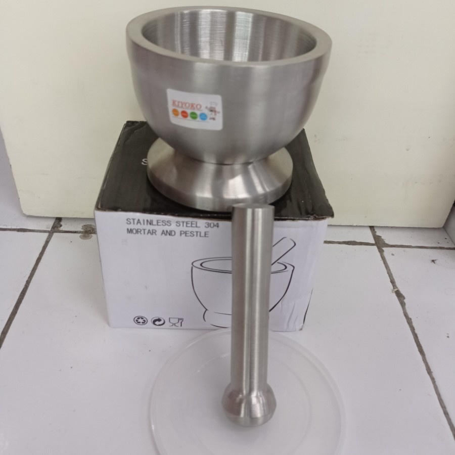 Tumbukan Bumbu Dapur Dan Obat Stainless Steel 12 Cm - JL 5416