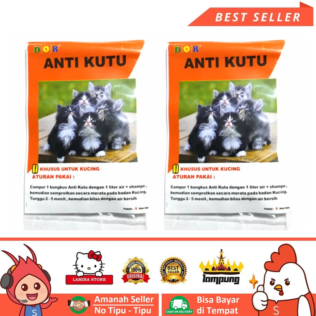 OBAT KUTU KUCING / OBAT KUTU MEONG / OBAT KUTU KUCING SACHET (DOR) / OBAT KUTU MEONG AMPUH (DOR) / A